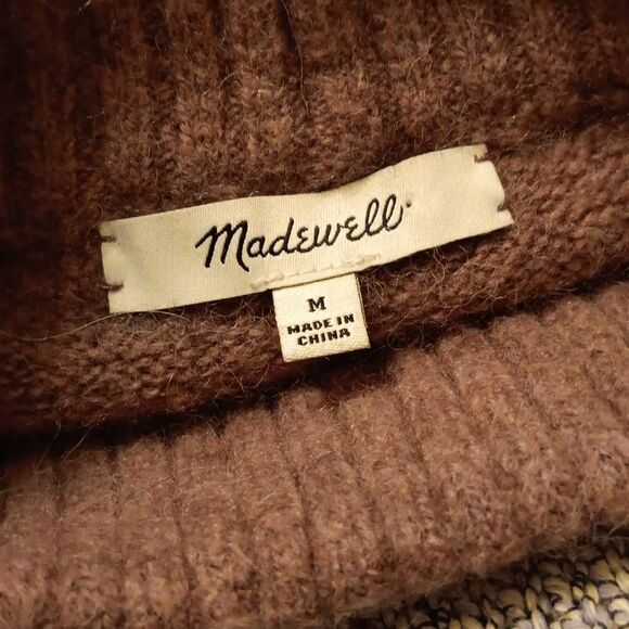 Madewell Dillon Mockneck Pullover Sweater. Cozycore. Outdoor.  Light Academia - Picture 11 of 13